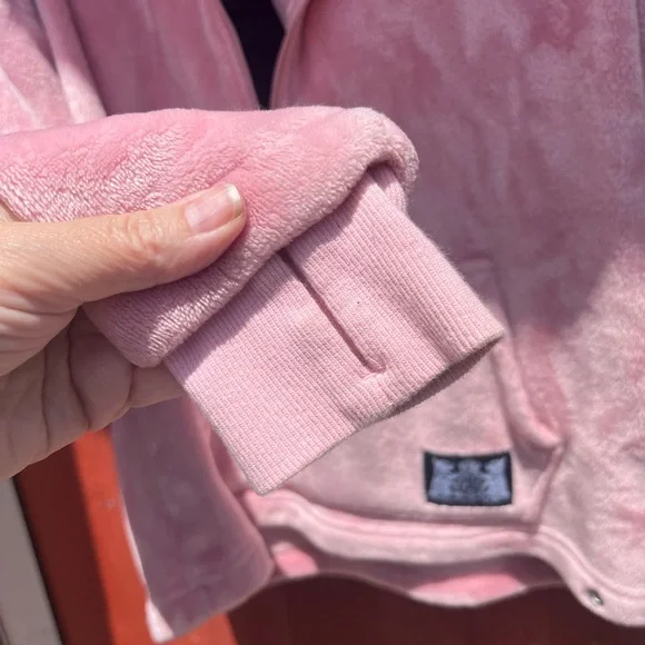 Juicy Couture Sport soft velour Hoody Half zip soft and warm with pockets - Picture 6 of 11